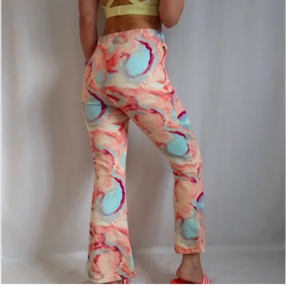 Free People All That Set Printed Multi 2 pc Top Pants Small - Picture 8 of 12